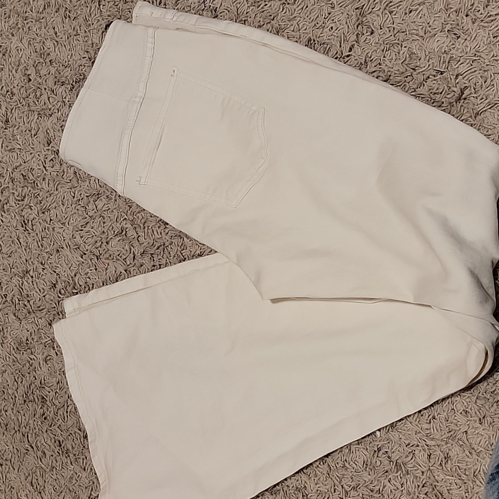 We The Free Cream Flare & Wide Leg Jeans